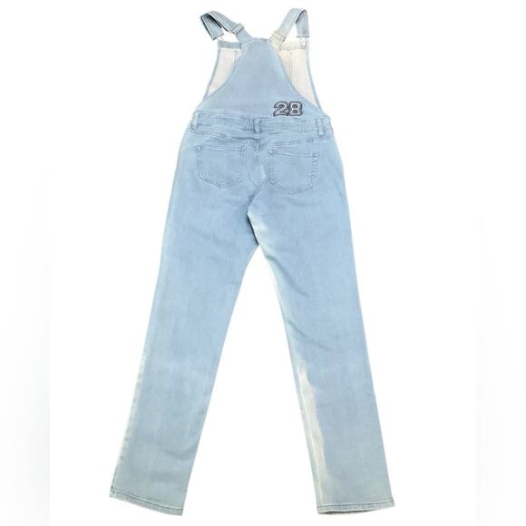 Disney Women's Jeans Mickey Mouse 28 Overalls Blue Long Bibs XS NWT - Picture 4 of 15